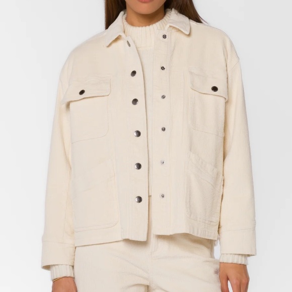 VELVET HEART DENIM JACKET - Picture 1 of 5